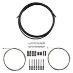 Origin8 Slick Compressionless 2x Gear Cable/Housing Kit Front + Rear RD/MT Black freeshipping - Onlinebike.store