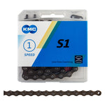 KMC 1/2x1/8 S1 1 Speed Brown 112 Links freeshipping - Onlinebike.store
