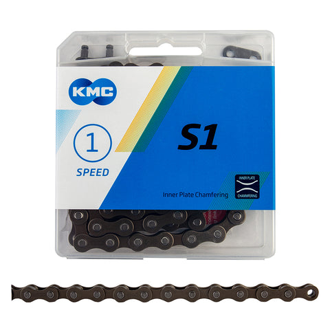 KMC 1/2x1/8 S1 1 Speed Brown 112 Links freeshipping - Onlinebike.store