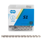 KMC 1/2x1/8 S1 1 Speed Silver 112 Links freeshipping - Onlinebike.store