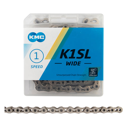 KMC K1SL Wide 1 Speed Silver 100 Link freeshipping - Onlinebike.store