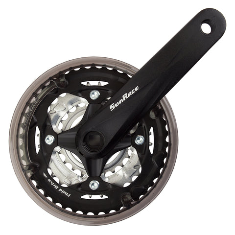 Sunrace M600 Crankset SQ w/CG BK/SL freeshipping - Onlinebike.store