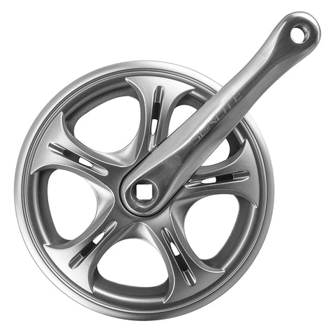 Sunlite Big City Single Speed Crankset STL Ring DBL Chainguards freeshipping - Onlinebike.store