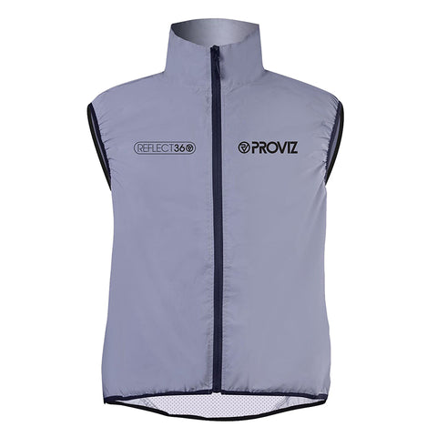 Proviz Reflect360 Cycling Gilet Vest Reflective Grey freeshipping - Onlinebike.store
