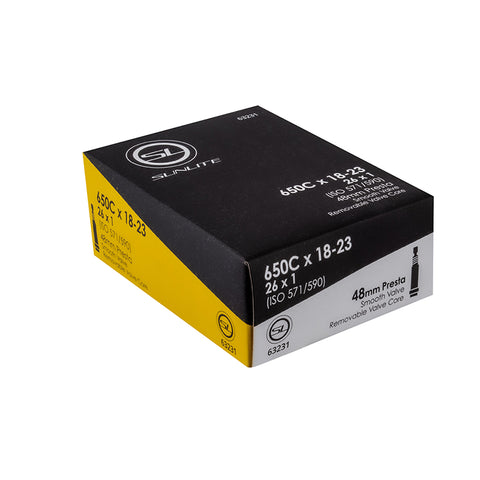 Tubes Sunlt 650Cx18 Pv48/Smth/Rc (26X1) Ffw25Mm freeshipping - Onlinebike.store