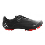 Fizik Men's M4B Uomo Shoes BOA - Black/Black With Red Trim freeshipping - Onlinebike.store