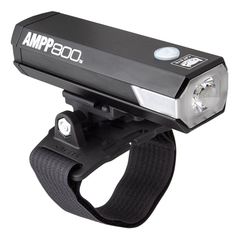 Cateye HL-EL088RC AMPP800 USB With Helmet Mount Light Black freeshipping - Onlinebike.store