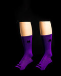 Solid Purple Solo Warrior Socks freeshipping - Onlinebike.store