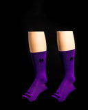 Solid Purple Solo Warrior Socks freeshipping - Onlinebike.store