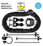 Pinhead City Lock With Wheel And Seatpost Locks freeshipping - Onlinebike.store
